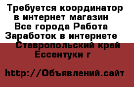 Требуется координатор в интернет-магазин - Все города Работа » Заработок в интернете   . Ставропольский край,Ессентуки г.